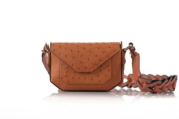 Ostrich Leather Handbag