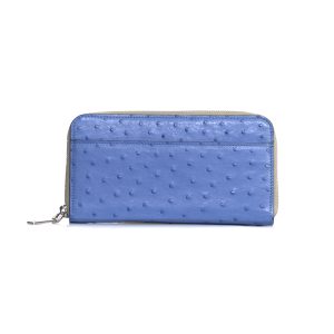 Virginia — African Ostrich Quill Leather Long Wallet Purse