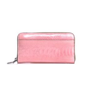 Virginia — African Ostrich Leg Leather Long Wallet Purse