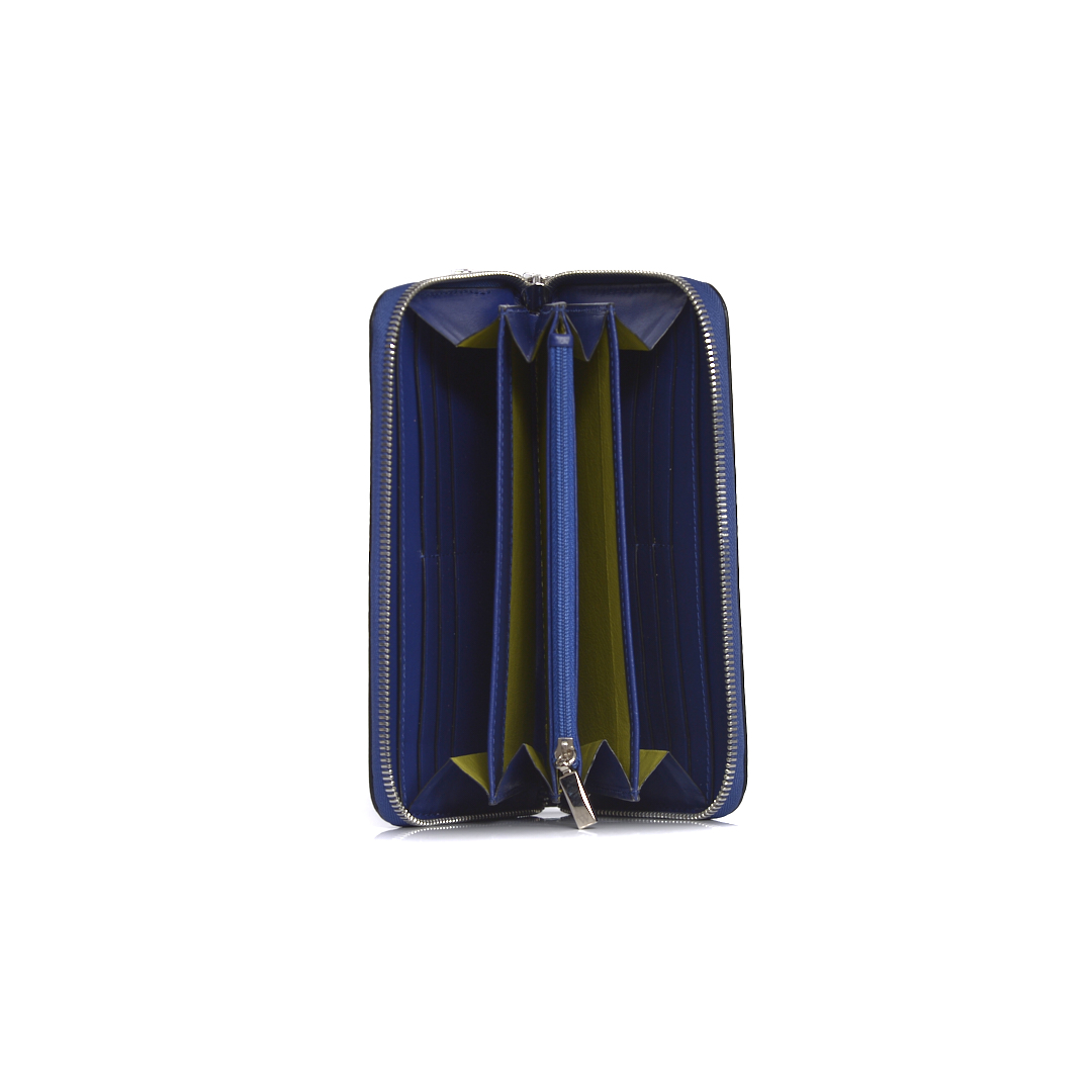 Virginia — African Ostrich Leg Leather Long Wallet Purse - Image 2